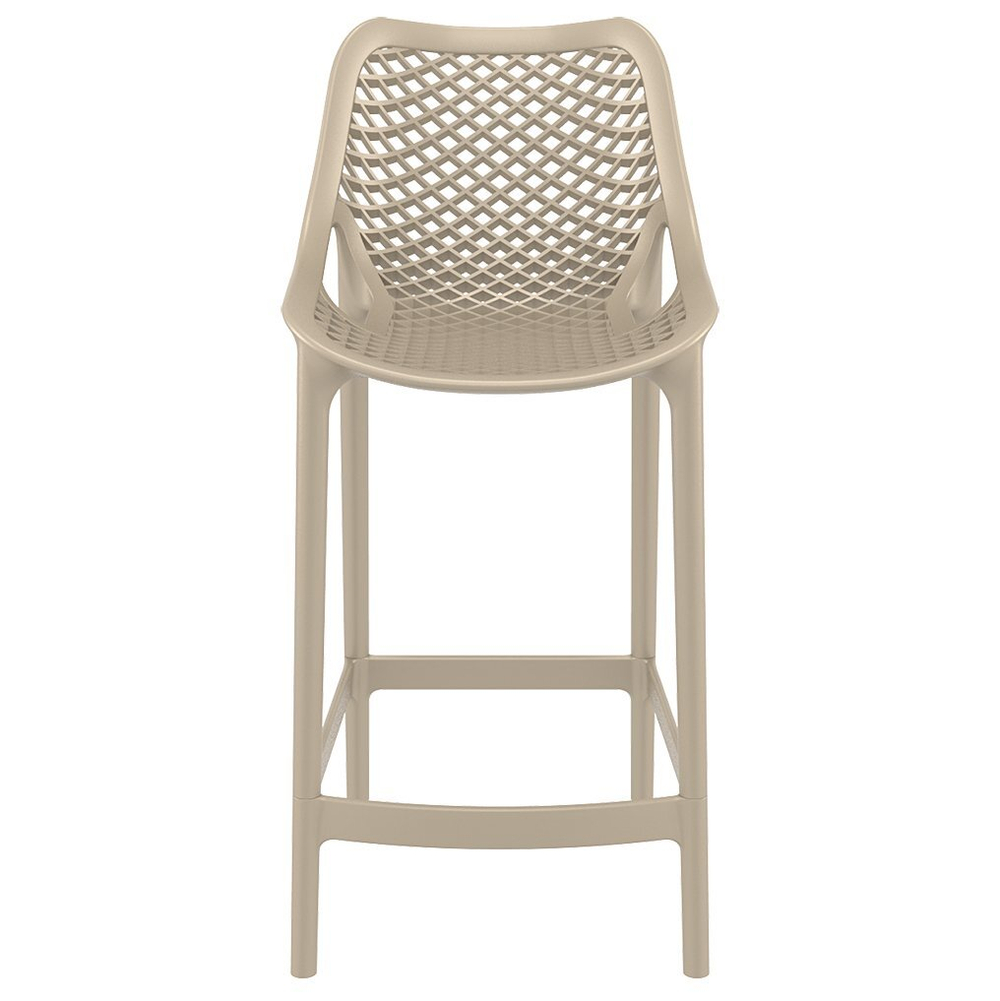 Стул пластиковый полубарный Siesta Contract Air Bar 65, бежевый