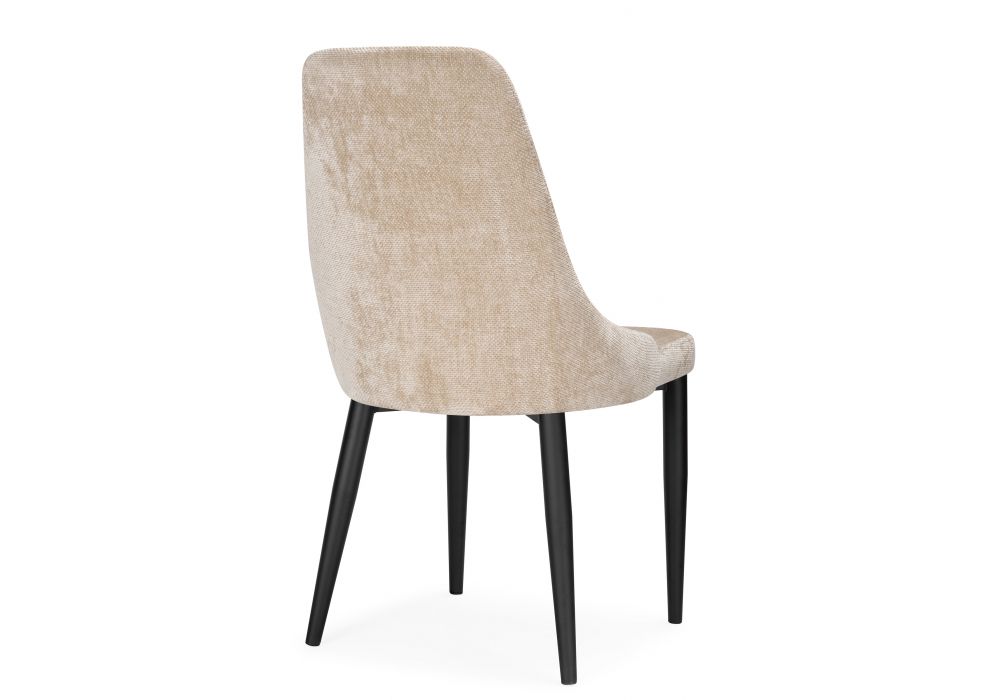 Стул на металлокаркасе Kora black / beige