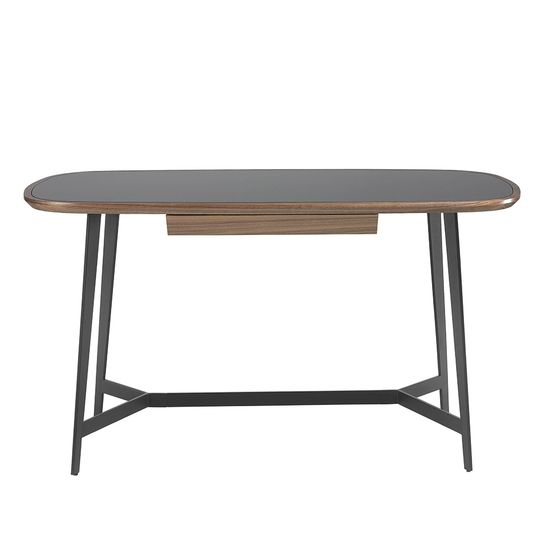 Письменный стол MQ2002DK /3137 орех и черное стекло Испания 