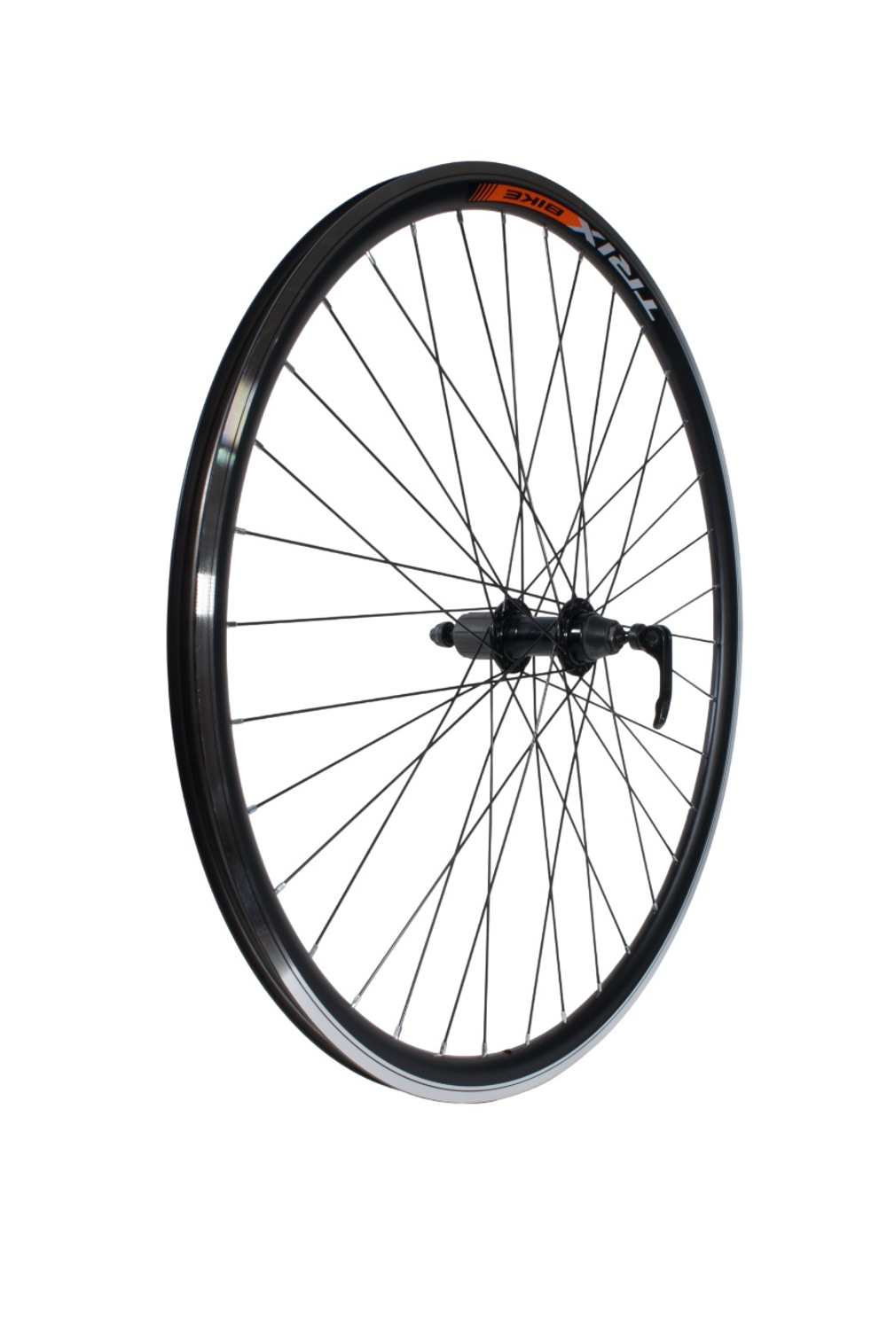 Колесо заднее 28-29" V TRIX кассета 8-10 ск. эксцентрик / обод двойной алюм. черн. CNC A/V  17.7х29 / втулка алюм. черн.