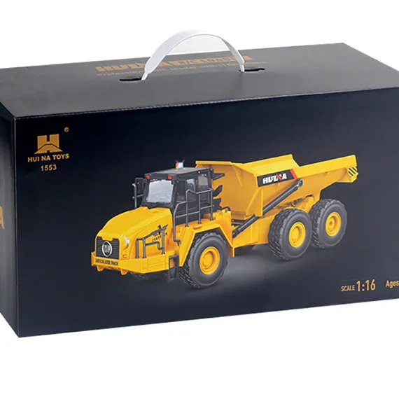 Радиоуправляемый грузовик карьерный самосвал HUI NA TOYS масштаб 1:16 2.4G - HN1553