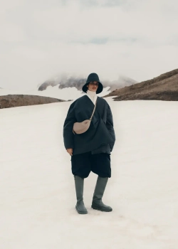 POLENE СУМКА TONCA, ТЕМНО-СЕРЫЙ