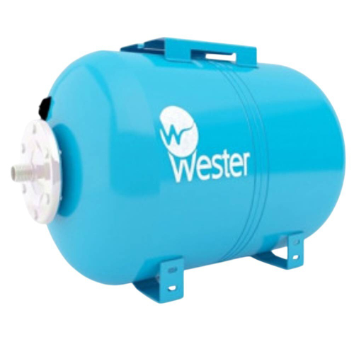 Гидроаккумулятор Wester горизонтальный 50л 10бар, WAO50