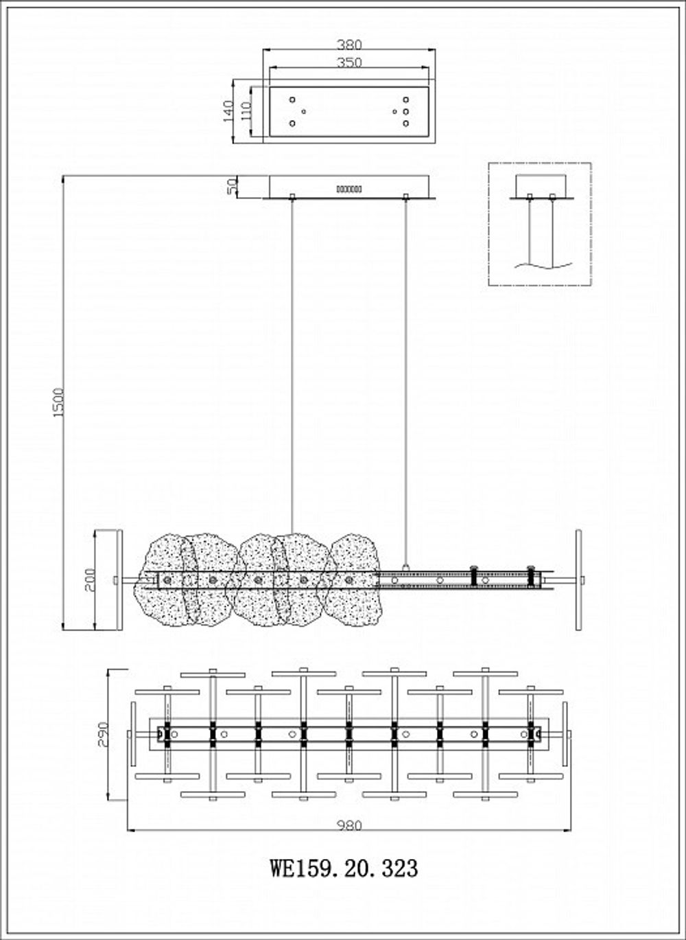 Подвесной светильник Wertmark Nicola WE159.20.323