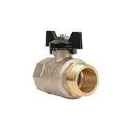 Кран шаровый НР-ВР 1/2" бабочка с биркой LD Pride