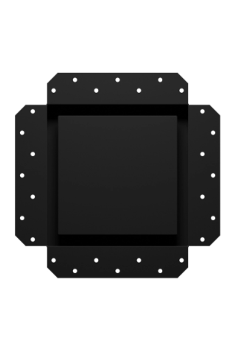 Решетка вентиляционная SGR 200х200 окраш.сталь Matt black ERA
