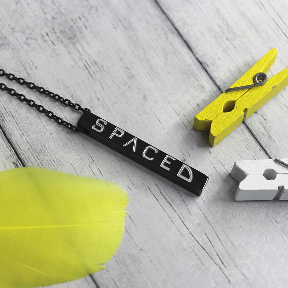 Кулон подвеска брусок с гравировкой на заказ