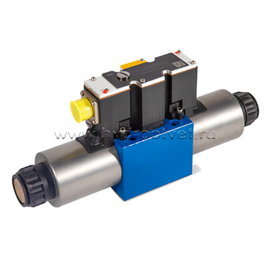 4WRAE10E60-2X/G24N9K31/A1V - Пропорциональный распределитель со встроенной электроникой Ду10, A1 = ±10 В, номинальный расход 60 л/мин, схема E