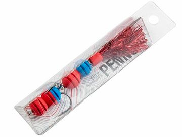 Приманка джиг. LJ PENNON ROLLERWORM крас./син. в блистере