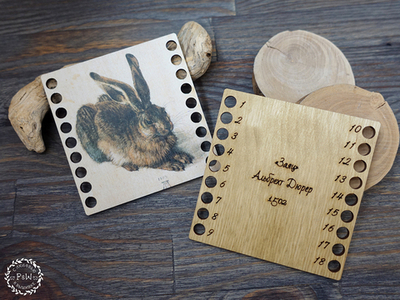 Органайзер для мулине "Заяц" Дюрера