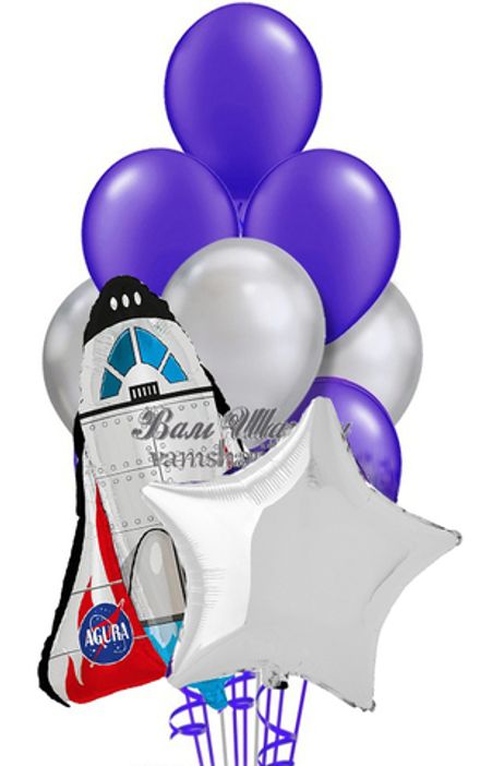 Букет шаров "Космический шаттл"