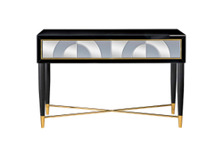 Консоль Garda Decor черно-золотая kfg122