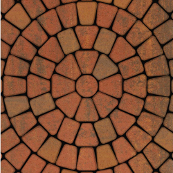 ТРОТУАРНАЯ ПЛИТКА КЛАССИКО - Б.2.КО.6 ЛИСТОПАД ГЛАДКИЙ АРАБСКАЯ НОЧЬ, КОМПЛЕКТ ИЗ 3 ВИДОВ ПЛИТ