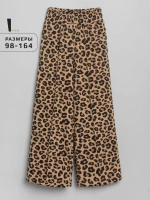 Штаны для девочки палаццо о с принтом