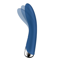 Вращающийся вибратор Satisfyer Spinning Vibe 1, голубой