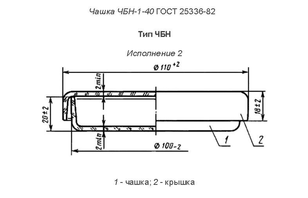 Чашка Петри 100*20 мм стеклянная, 6 шт