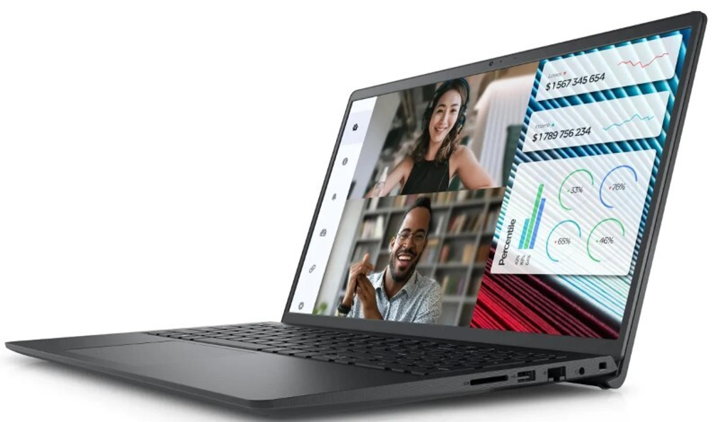 Ноутбук  Dell Vostro 3520 15.6 ", Core i3, 8 Гб RAM, 256 Гб SSD, UHD Graphics, Черный