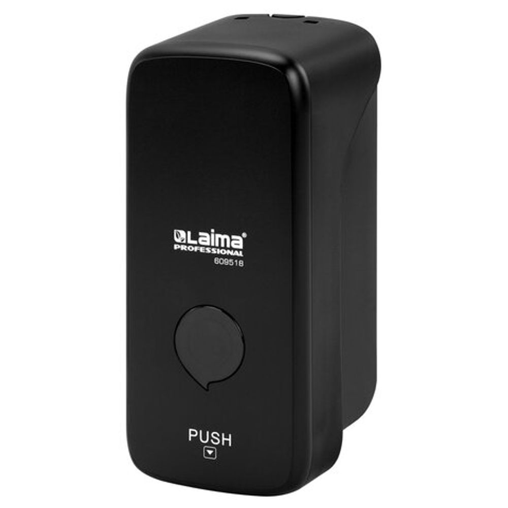 Дозатор для жидкого мыла LAIMA PROFESSIONAL PREMIUM BLACK, НАЛИВНОЙ, 0,5 л, черный, ABS-пластик, 609518