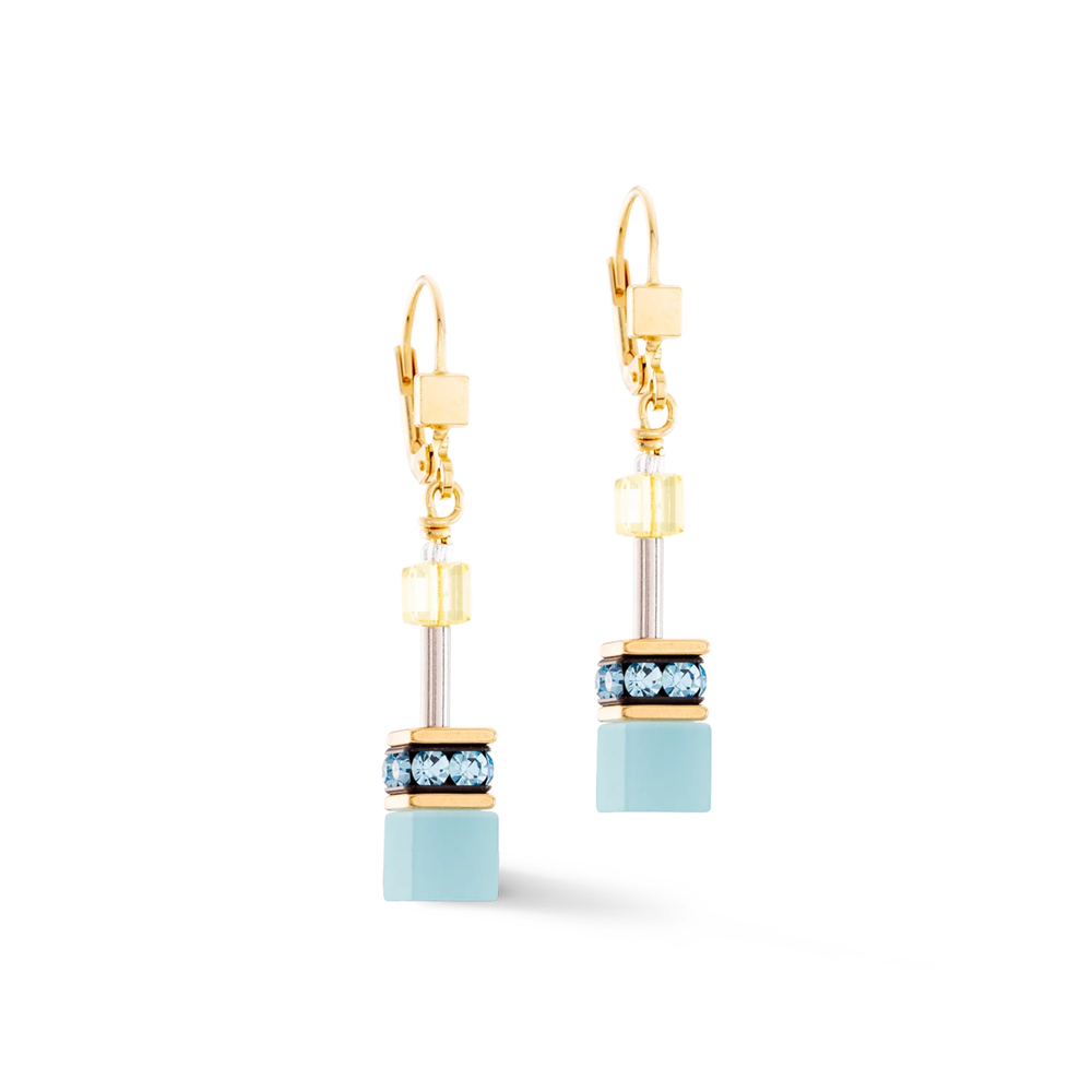 Серьги Coeur de Lion Turquoise-Yellow 2838/20-0601