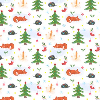 Новогодний зимний лес