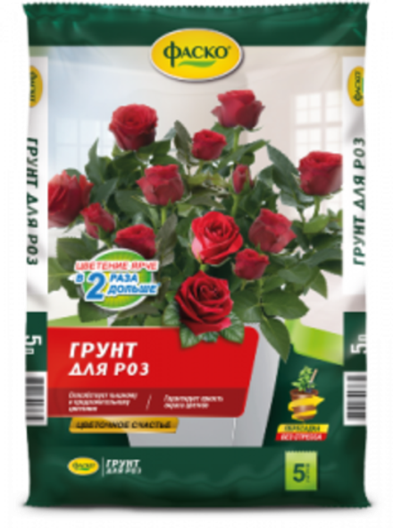Пит.грунт ФАСКО  Цветочное счастье для Роз 5л(5) (315)@