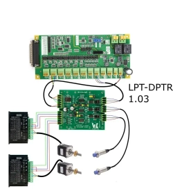 Плата выравнивания портала станка с ЧПУ. WLDAxis 8 (DC-DC)