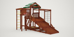 Детская площадка Савушка Мастер 4 с двумя горками зима+лето (с окраской)