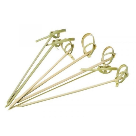 Пика шпажка бамбук "Узелок" 6 см 100 шт P.L.