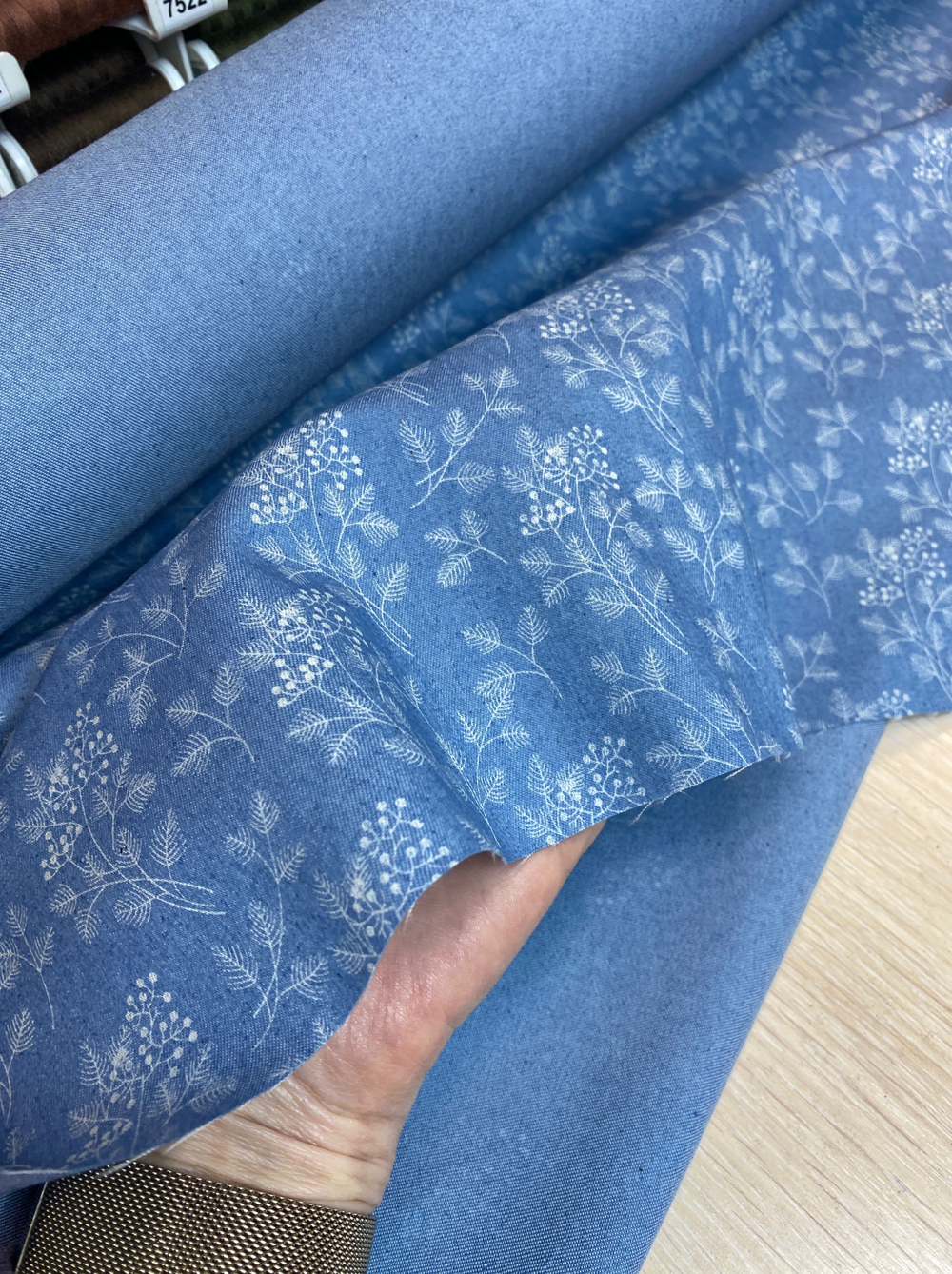 Ткань 100% хлопок джинсовая облегченная (Италия) ш-150см 1м