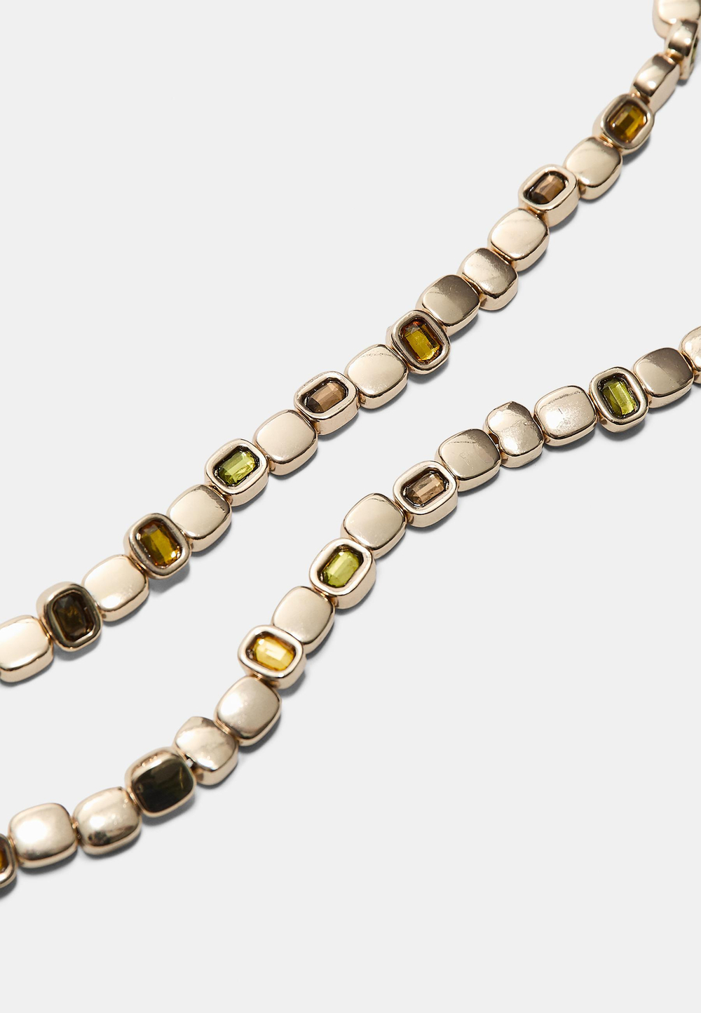 STRADIVARIUS Комплект из 2 ожерелий, золотой