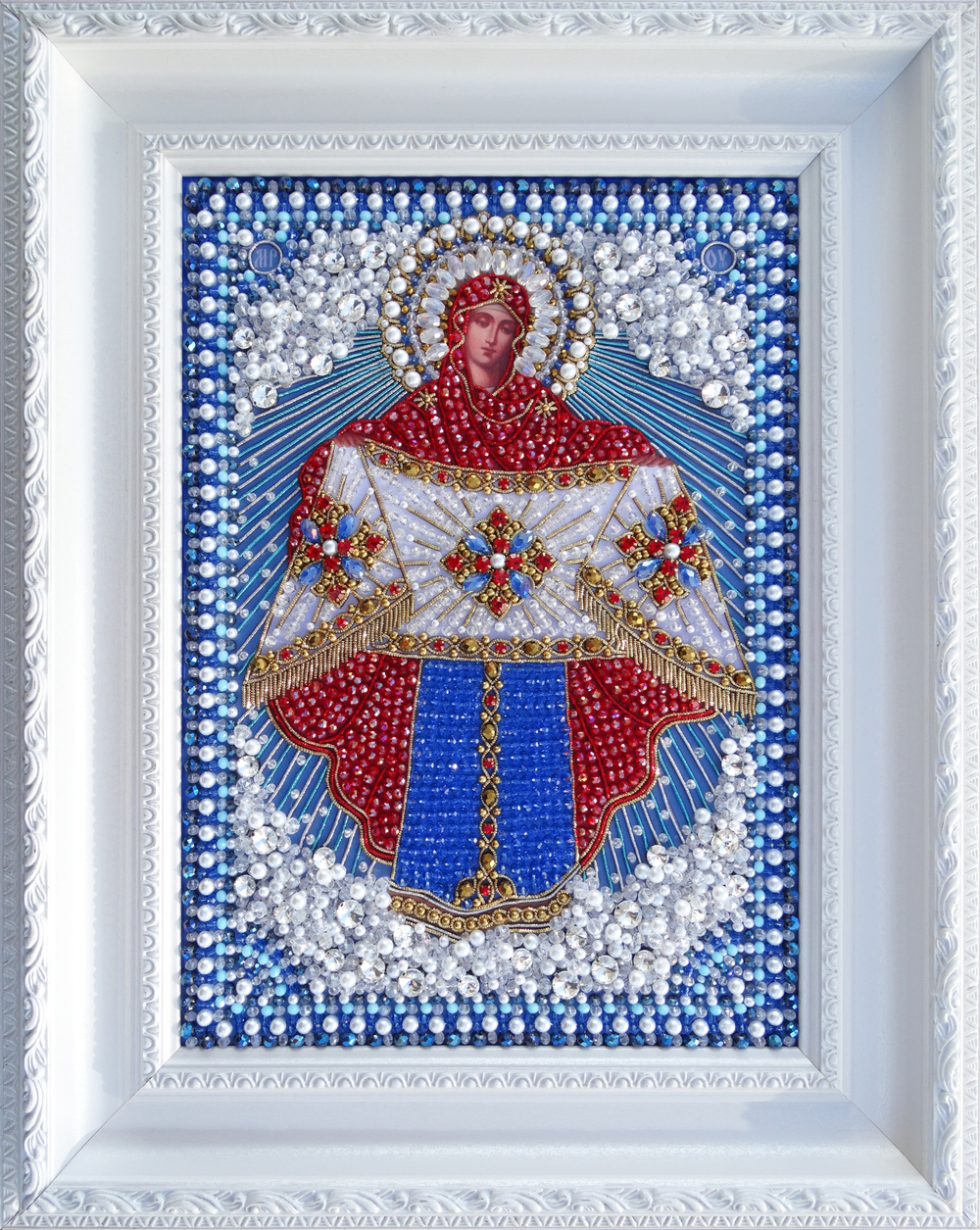 И-22 Набор для вышивания хрустальными камнями Покров Пресвятой Богородицы