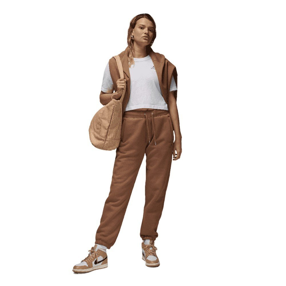 Баскетбольные женские штаны Jordan Flight Fleece Pants Brown