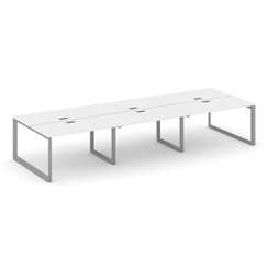 Style Project Рабочая станция двухсторонняя SN-59O.DRS-083 Белый/Металл Серый/Серебро Заглушка 4140*