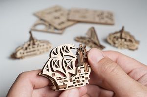 Конструктор 3D-пазл Ugears - Фиджет Корабли