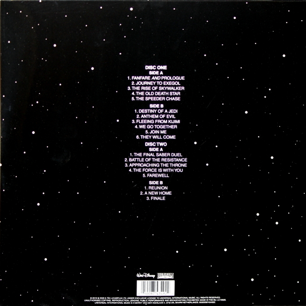 Soundtrack / John Williams: Star Wars: The Rise of Skywalker (2LP)