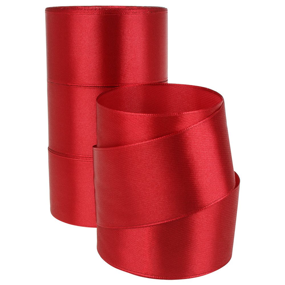 Лента атласная 5см*22,85м БОРДО