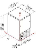 Льдогенератор BREMA CB 425A HC B-Qube кубик