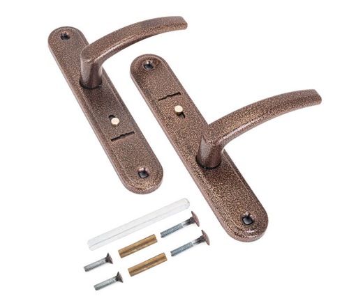 Ручки комплект Гардиан 4131 Вега медн.антик к замку Гардиан 1011,3011  /9018