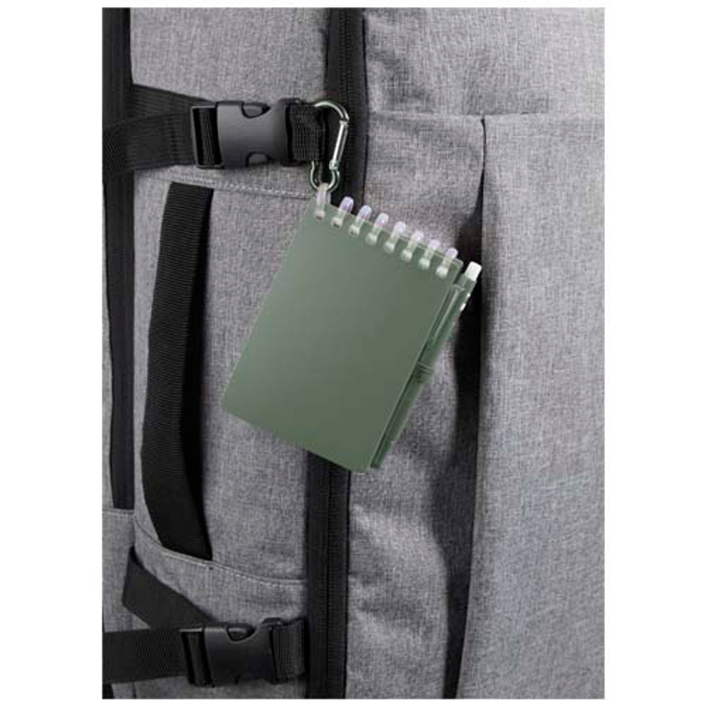 Lig Mini набор из блокнота в мягкой обложке из переработанного пластика и шариковой ручки (синие чернила)