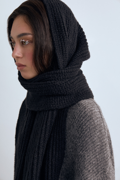 Шарф с бахромой