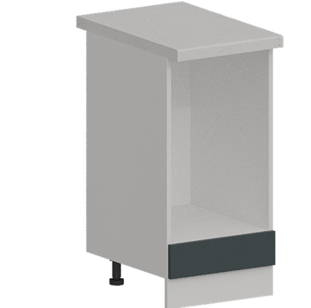 Кухня Модуль ШНД 450 Белый / Бирюзовая мята