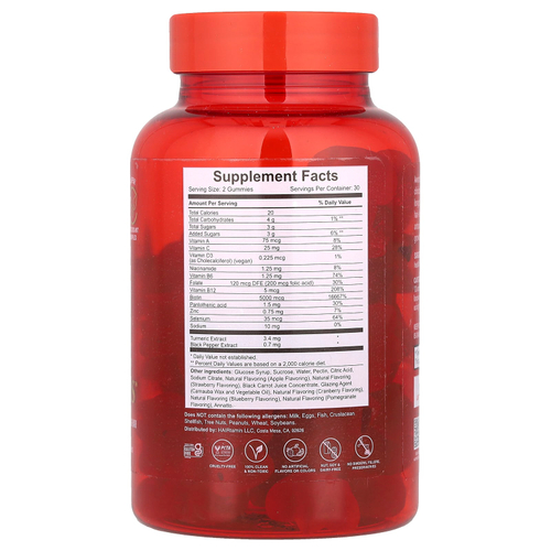 HAIRtamin, Gummy Stars ™, смесь суперфруктов, 60 веганских жевательных мармеладок