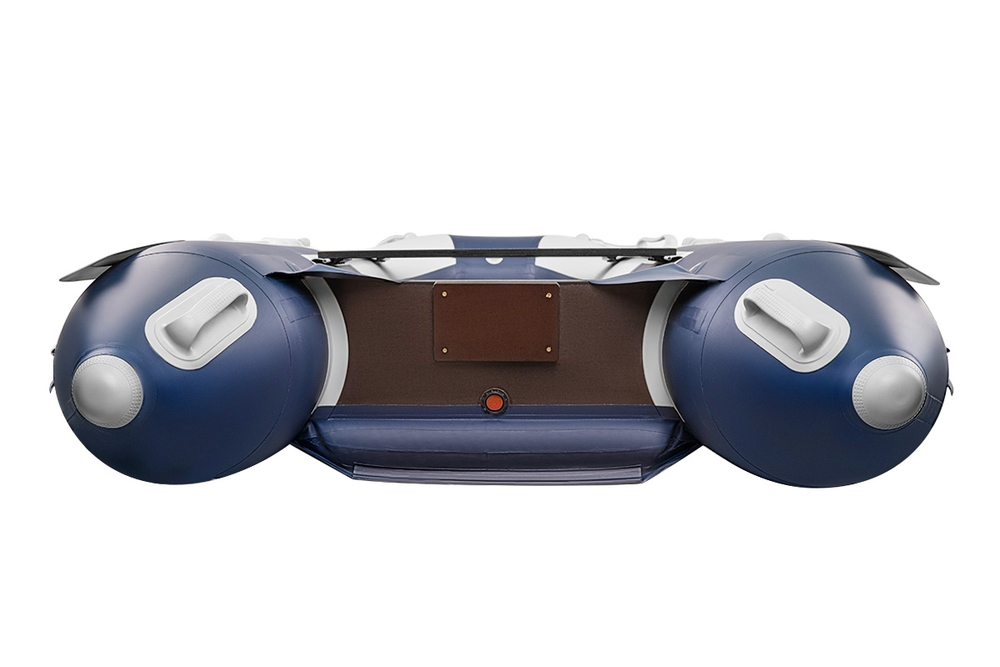 Ривьера-2900 НДНД компакт серый-синий (Лодка пвх под мотор)