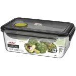 Контейнер для продуктов с клапаном 1,35л прямоугольный «BRILLIANT» черный