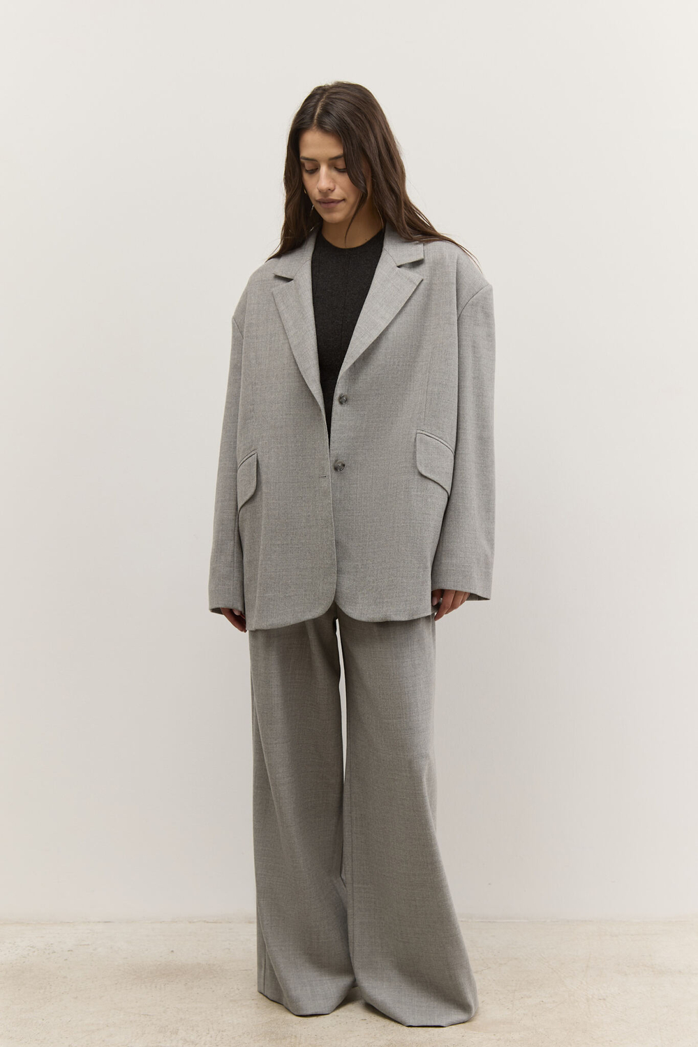 Жакет объемного кроя