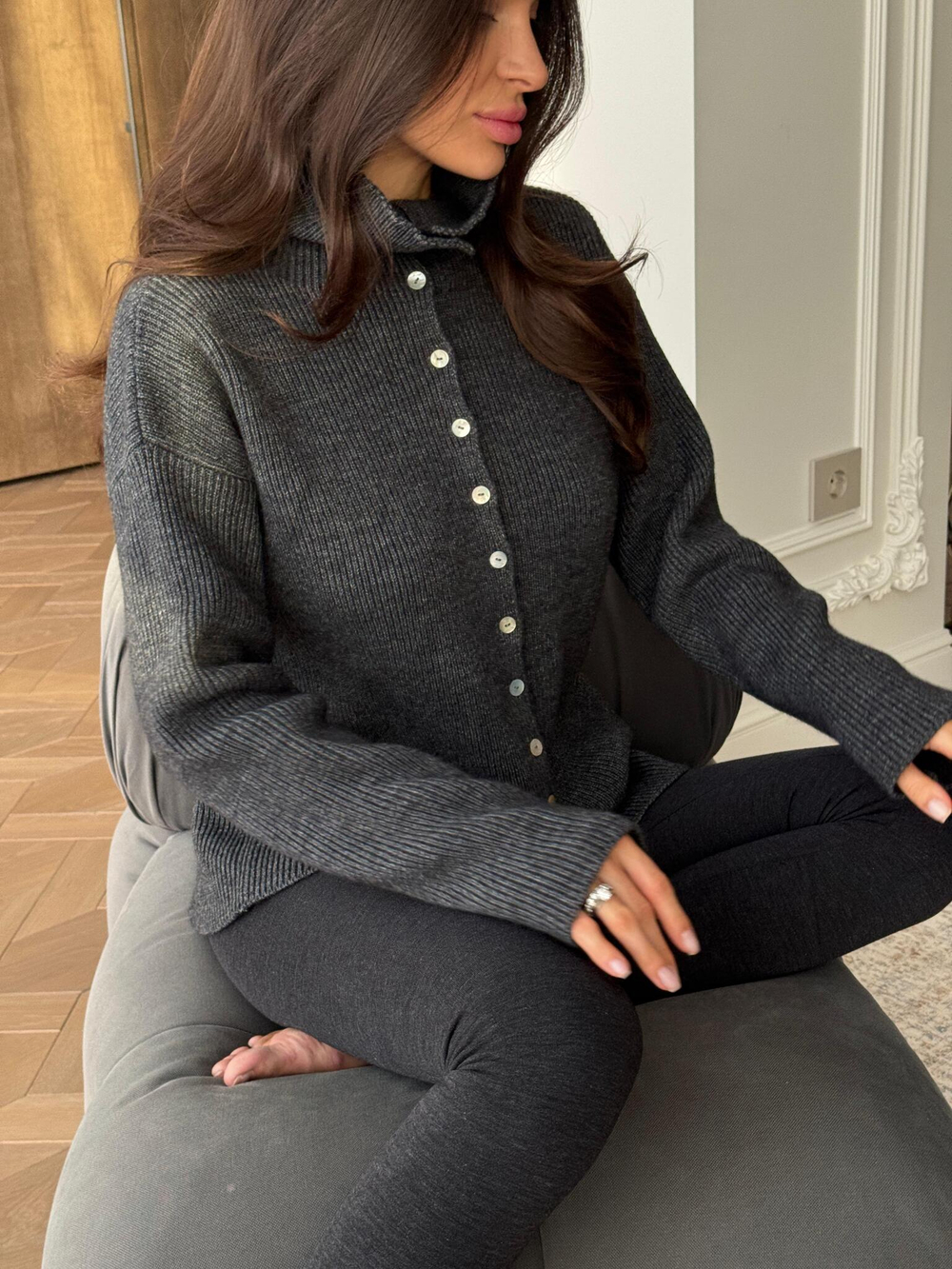 Кардиган на пуговицах