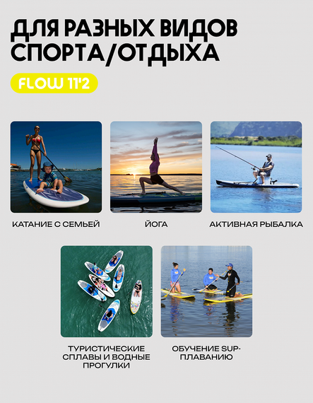 25 SUP PRIME 11&#39;2*32&quot;*6&quot; FLOW yellow