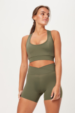 Шорты с высокой посадкой из итальянской эко-ткани