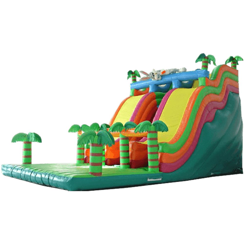 Детский надувной батут-горка "Тропики"