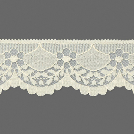 Кружево капрон. ш.4см. АА360 молочный№2